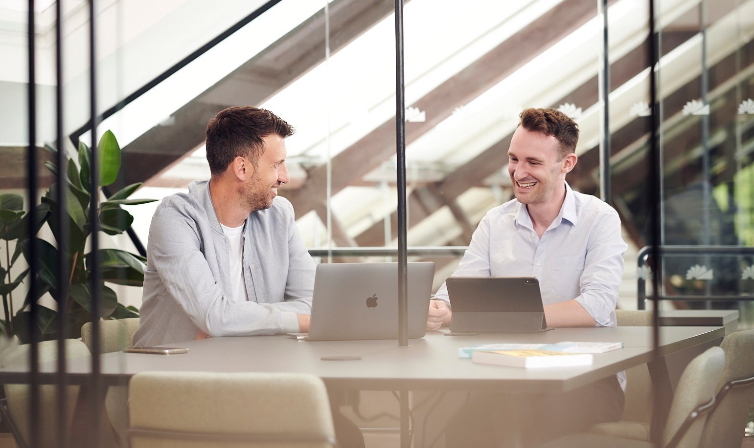 Rob Dix and Rob Bence, landlord experts for the Sunday Times Home, working together.